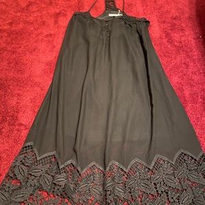 Medium Kimchi Blue Sleeveless Black Lace Dress